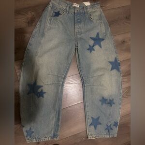 We The Free Blue Star Boyfriend Jeans